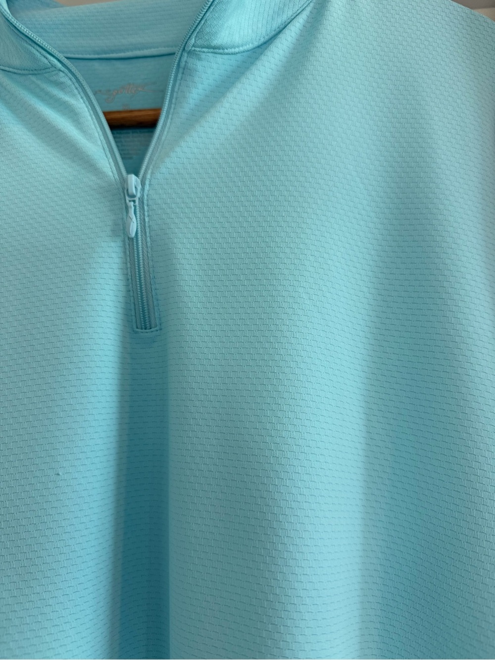Gottex Activewear 2pc Golf Tennis Set Aqua Zip Pullover & Floral Skort XL - Picture 2 of 14